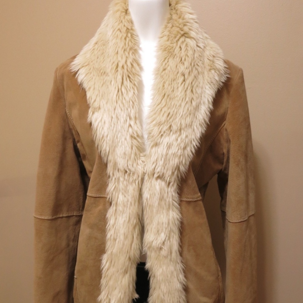 Vintage Wilson's Leather long Suede and fur coat